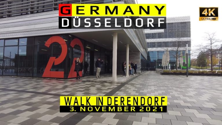 4K Walking in Urban Derendorf – Dusseldorf GERMANY Travel 2021