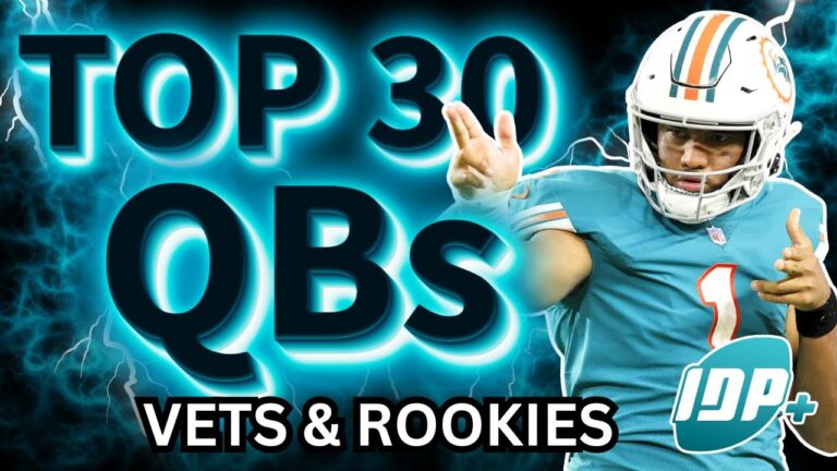 Top 30 Quarterback Veterans and Rookies Dynasty Football Rankings