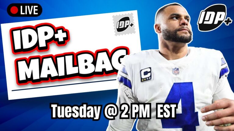 NFL Draft IDP+ Offseason Mailbag Show | Justin Frye & Joe Harlow