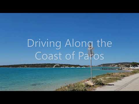 Driving Along the Coast of Paros, Greece