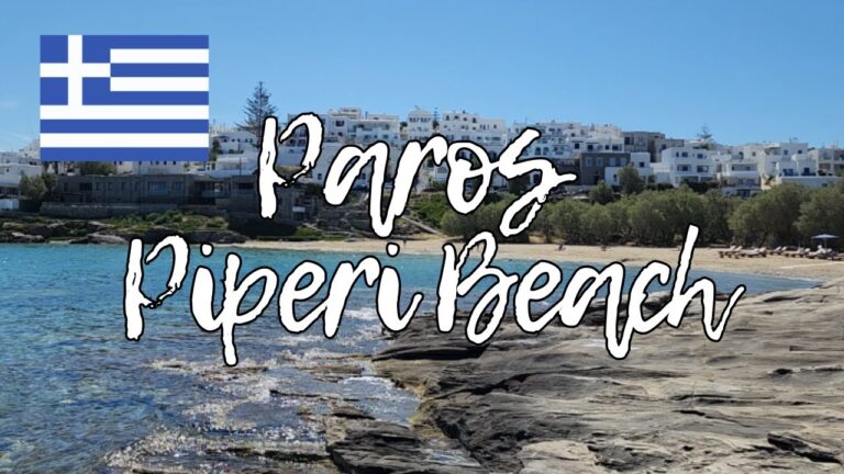 PAROS GREECE! Piperi Beach Paros! Beach in, Naousa Greece!