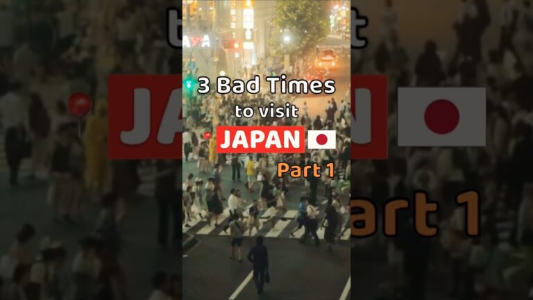 Don’t come to Japan during these months | 3 Bad times to visit Japan | #shorts #Japan #traveltips