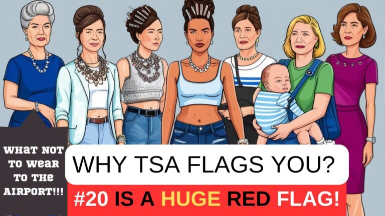 TSA Red Flags: Avoid These Airport Outfit Mistakes (#20 is a HUGE RED FLAG!) #traveloutfitsairport