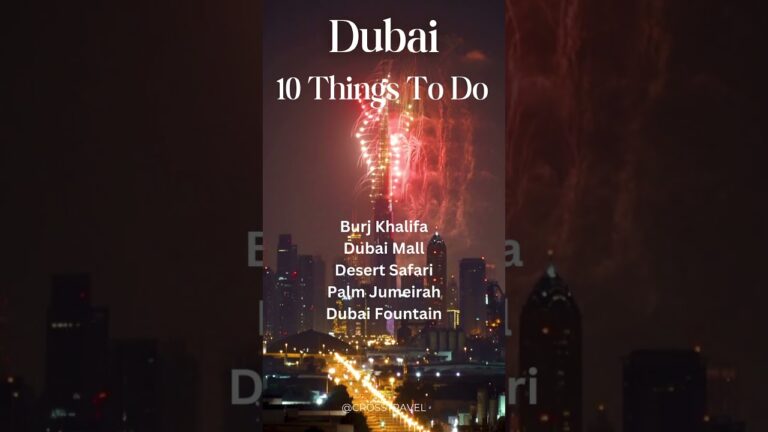 TOP 10 Things to do in DUBAI