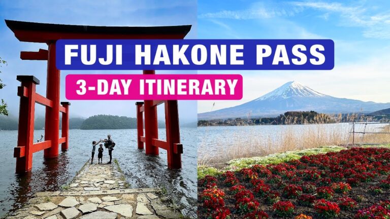 3-Day Itinerary with Fuji Hakone Pass from Tokyo, Kawaguchiko & Hakone