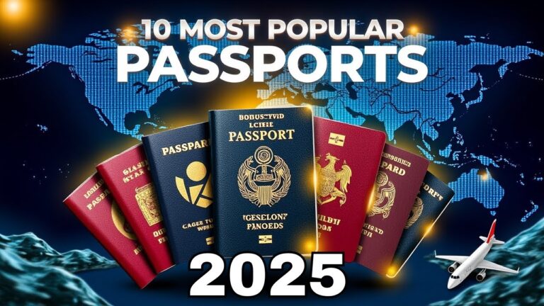 TOP 10 Most Powerful Passports in the World 2025 | 10 Strongest passport 2025|Passport tips & Tricks